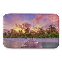 Tapis de bain à mémoire de forme (Indonesian beach) Home Travel World Store