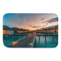 Tapis de bain à mémoire de forme (Maldives Sunset) Home Travel World Store