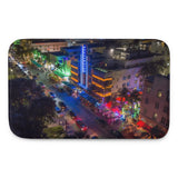 Tapis de bain à mémoire de forme (Miami night beach) Home Travel World Store