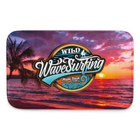 Tapis de bain à mémoire de forme (Wild wave surfing miami) Home Travel World Store
