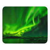 Tapis de souris Aurore boréale verte Home Travel World Store