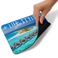 Tapis de souris Maldives Bungalow et plage de rêve Home Travel World Store