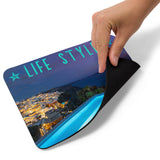 Tapis de souris Soirée avec vu sur Santorin Home Travel World Store