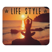 Tapis de souris relaxant yoga aux coucher de soleil Home Travel World Store