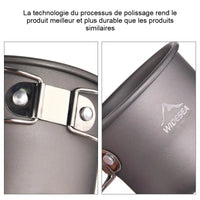 Tasse en aluminium de camping randonnée Home Travel World Store