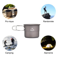 Tasse en aluminium de camping randonnée Home Travel World Store