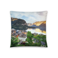 Coussin Autriche (Village autrichien en bord de lac) Home Travel World Store