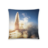 Coussin Island (Coucher de soleil et geyser islandais) Home Travel World Store
