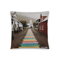 Coussin Island (Gullfoss Waterfall et rue arc-en-ciel a Seyðisfjörður) Home Travel World Store