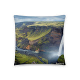Coussin Island (Nature sauvage et chevaux islandais) Home Travel World Store