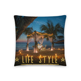 Coussin Life Style ( Couple au caraïbes ) Home Travel World Store
