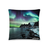 Coussin Norvège (Fjord norvégien et Aurore Boréale) Home Travel World Store