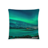 Coussin Norvège (Fjord et Aurore boréale) Home Travel World Store