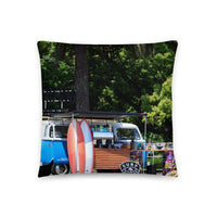 Coussin premium (Couple de Surfer) Home Travel World Store