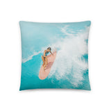 Coussin premium (Surfeuse) Home Travel World Store