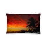 Coussin premium ( Coucher de soleil à curaçaos, caraïbes ) FR Home Travel World Store