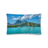 Coussin prémium ( Envie d'évasion? Bora Bora ) FR Home Travel World Store