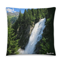 Coussin Autriche (Château de Hohensalzburg et chute de Krimml) Home Travel World Store