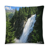 Coussin Autriche (Château de Hohensalzburg et chute de Krimml) Home Travel World Store