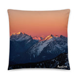 Coussin Autriche (village d'Oetz de nuit, Tyrol) Home Travel World Store