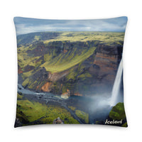 Coussin Island (Nature sauvage et chevaux islandais) Home Travel World Store