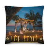 Coussin Life Style ( Couple au caraïbes ) Home Travel World Store