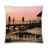 Coussin Life Style ( Famille dans les caraïbes ) Home Travel World Store