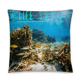 Coussin Life style ( Femme plongeuse dans les caraïbes ) Home Travel World Store