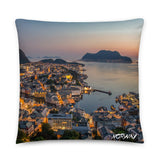 Coussin Norvège (Ville norvégienne d'Ålesund) Home Travel World Store