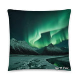 Coussin Pole Nord (Iceberg et Aurore Boréale) Home Travel World Store