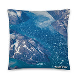 Coussin Pole Nord (Vue aérienne du pole nord) Home Travel World Store