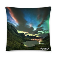 Coussin Norvège (Aurore boréale au coucher du soleil) Home Travel World Store