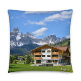 Coussin Autriche (Hôtel dans le Tyrol autrichien) Home Travel World Store