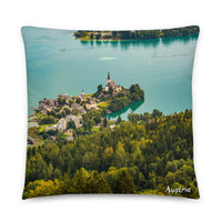 Coussin Autriche (Village Maria Worth et vallée autrichienne) Home Travel World Store