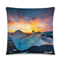 Coussin Island (Coucher de soleil et geyser islandais) Home Travel World Store