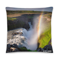 Coussin Island (Gullfoss Waterfall et rue arc-en-ciel a Seyðisfjörður) Home Travel World Store