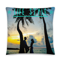 Coussin Life Style ( Couple au caraïbes ) Home Travel World Store