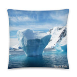 Coussin Pole Nord (Iceberg et Aurore Boréale) Home Travel World Store