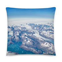 Coussin Pole Nord (Vue aérienne du pole nord) Home Travel World Store