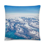 Coussin Pole Nord (Vue aérienne du pole nord) Home Travel World Store