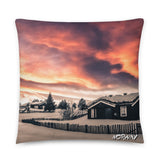 Coussin Norvège (Aurore boréale au coucher du soleil) Home Travel World Store