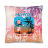 Coussin premium Surf Season (Hawaii 1980) Home Travel World Store