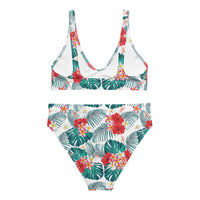 maillot de bain éco-responsable taille haute Hawaiian flower Home Travel World Store