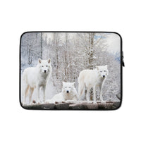 Housse Pour Ordinateur Portable (Loup blanc Polaire) Home Travel World Store