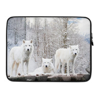 Housse Pour Ordinateur Portable (Loup blanc Polaire) Home Travel World Store