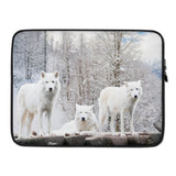 Housse Pour Ordinateur Portable (Loup blanc Polaire) Home Travel World Store