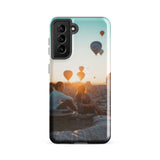 Coque Samsung® (Mongolfer at sunset) Home Travel World Store
