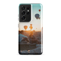 Coque Samsung® (Mongolfer at sunset) Home Travel World Store