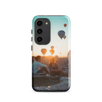Coque Samsung® (Mongolfer at sunset) Home Travel World Store