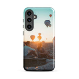 Coque Samsung® (Mongolfer at sunset) Home Travel World Store